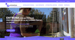 Desktop Screenshot of entrenarte.es